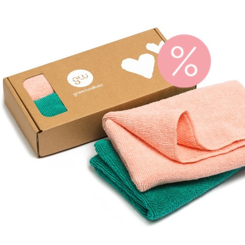 Greenwalk® Salvetes kosmētikas noņemšanai komplekts + dāvanā lūpu balzāms