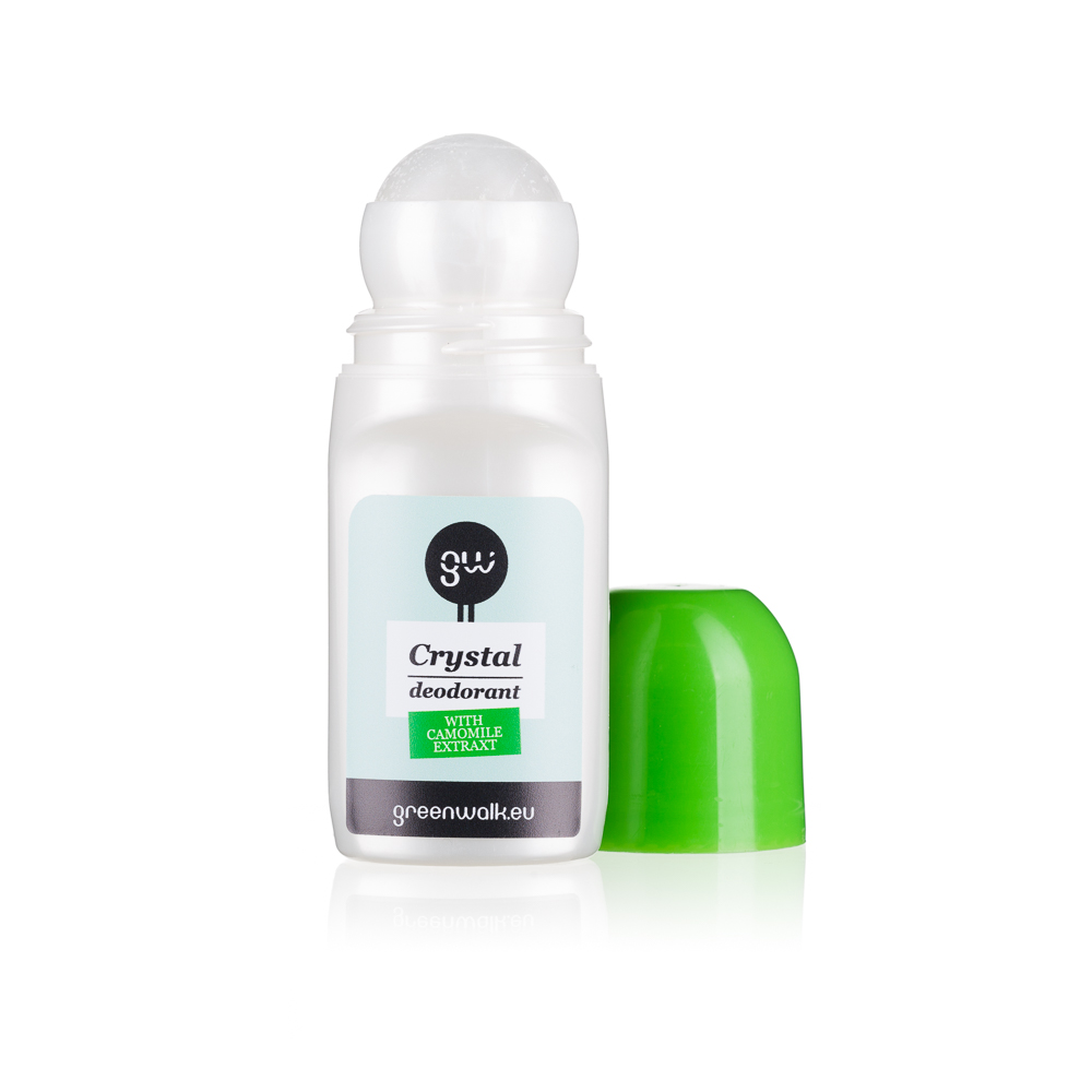Greenwalk® dabīgo kristālu dezodorants rullītis Roll - On Deo "Camomile", 90ml 